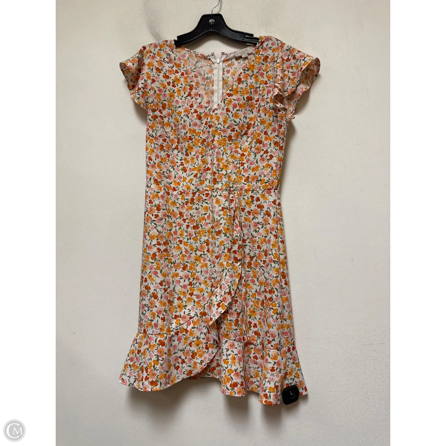 Dress Casual Short By Loft In Floral Print, Size: Xs