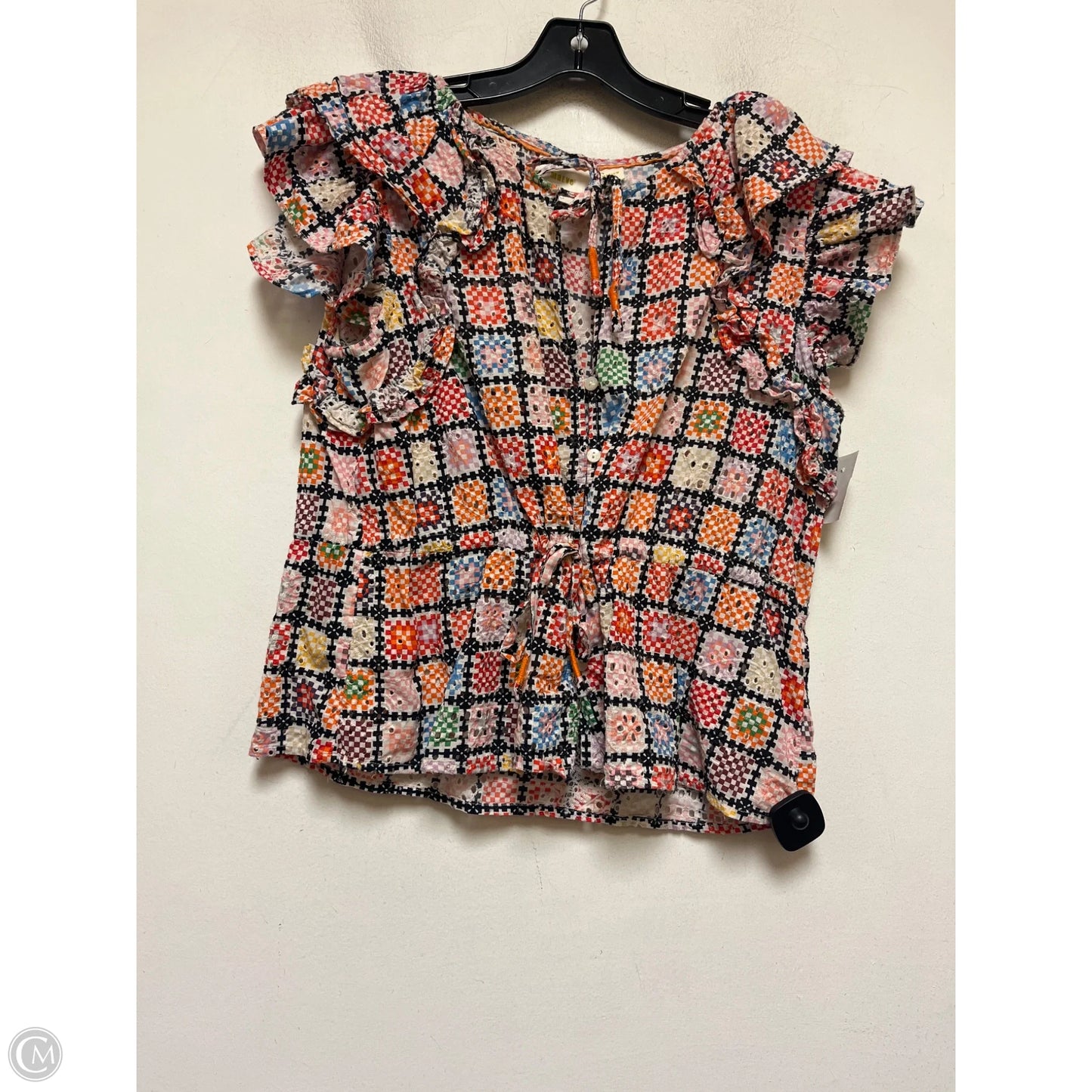 Top Short Sleeve By Maeve In Multi-colored, Size: M