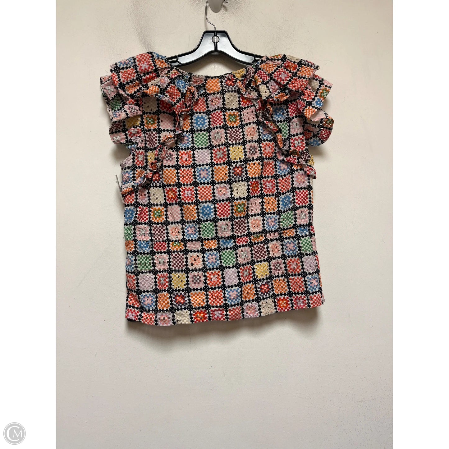 Top Short Sleeve By Maeve In Multi-colored, Size: M