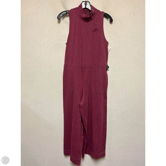 Jumpsuit By Nike In Maroon, Size: M