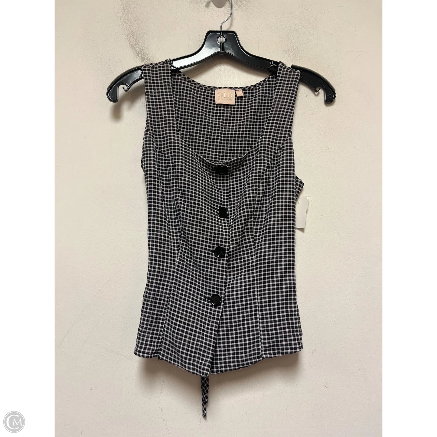 Pants Set 2pc By Good Luck Gem In Plaid Pattern, Size: S