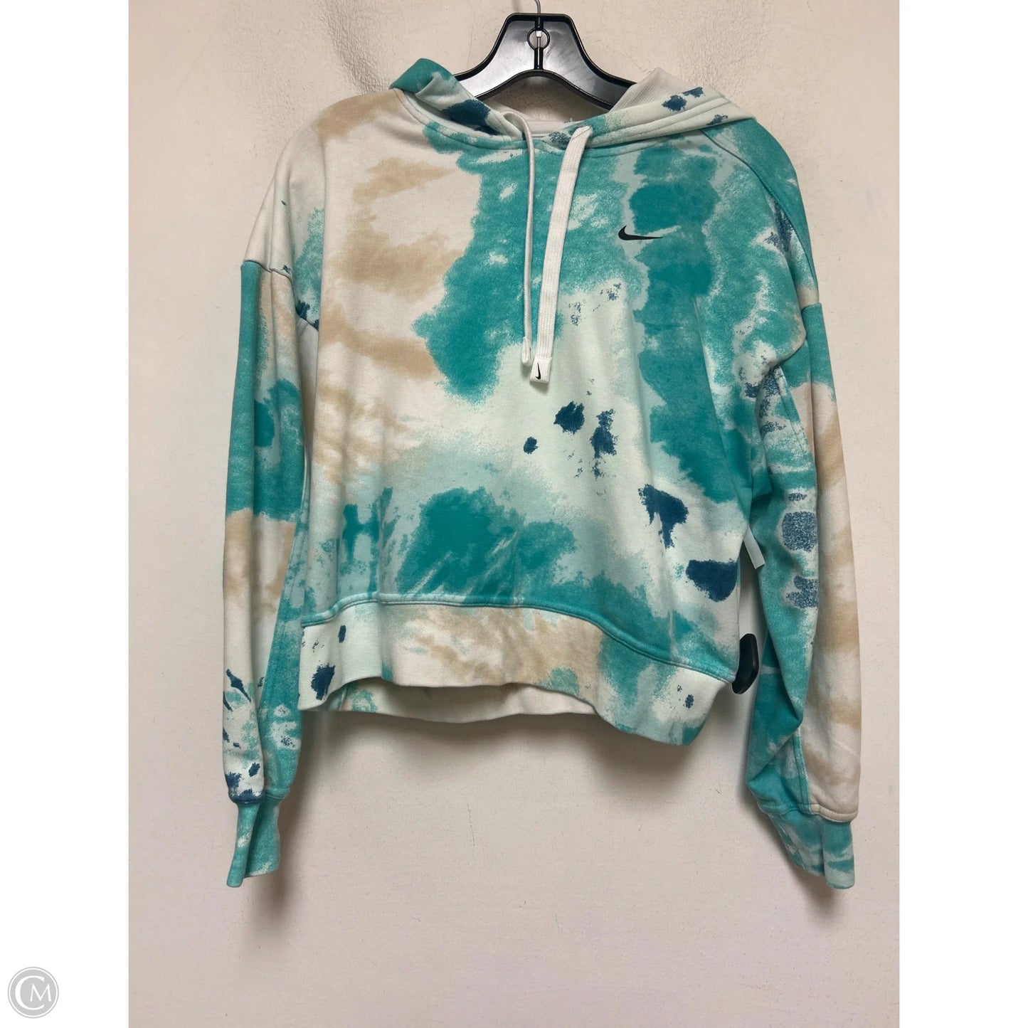 Sweatshirt Hoodie By Nike In Tie Dye Print, Size: Xs