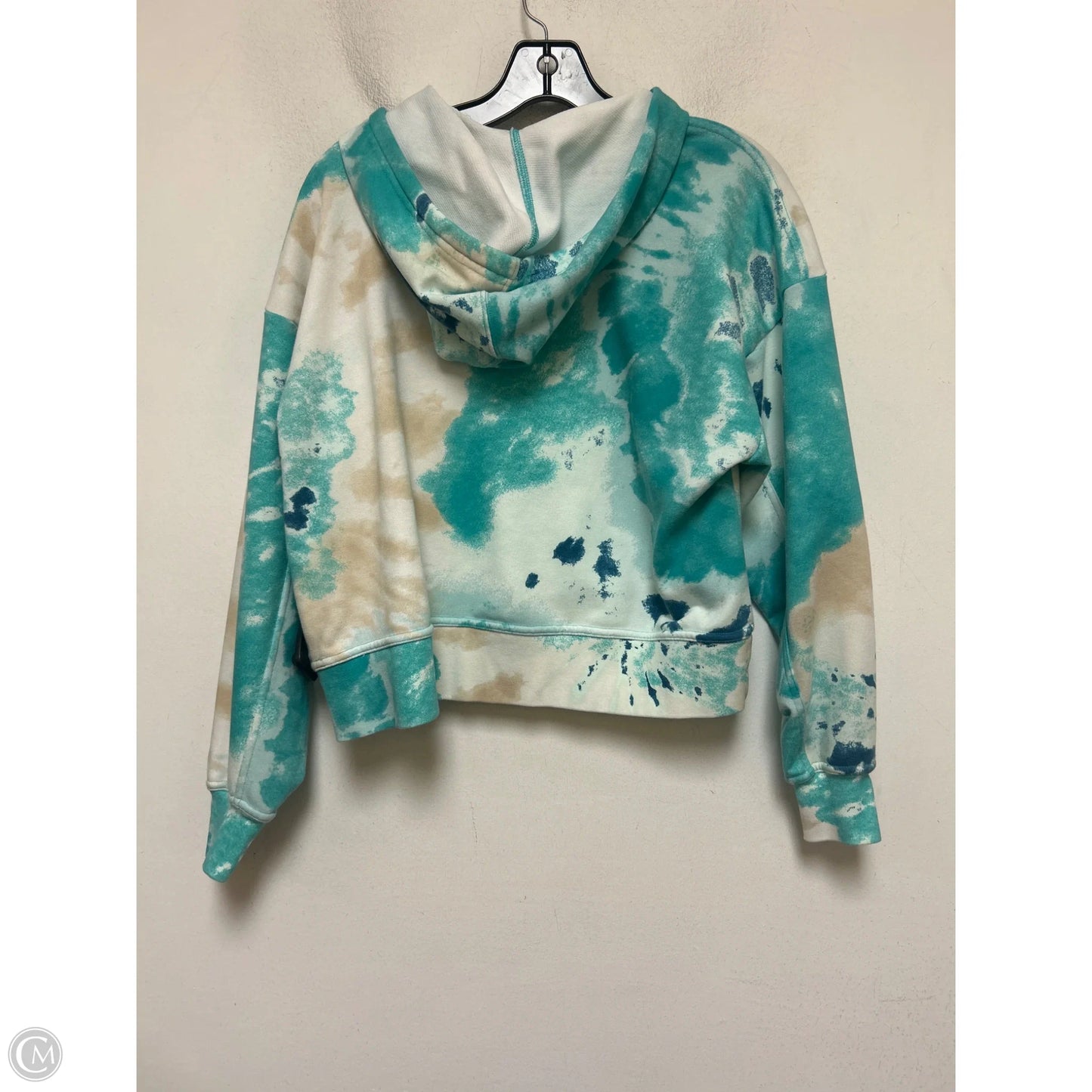 Sweatshirt Hoodie By Nike In Tie Dye Print, Size: Xs