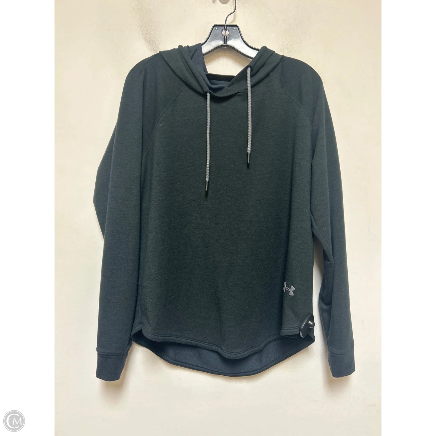 Sweatshirt Hoodie By Under Armour In Grey, Size: L
