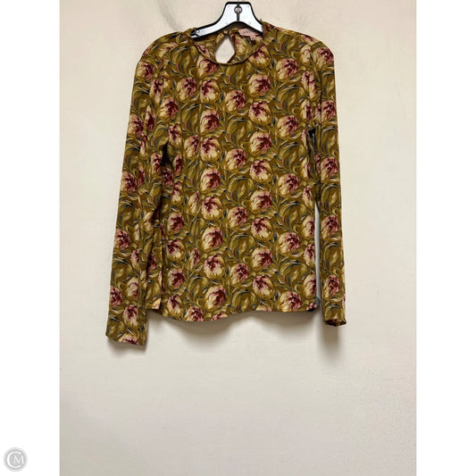 Top Long Sleeve By Philosophy In Floral Print, Size: S