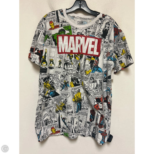 Top Short Sleeve Basic By Clothes Mentor In Multi-colored, Size: L