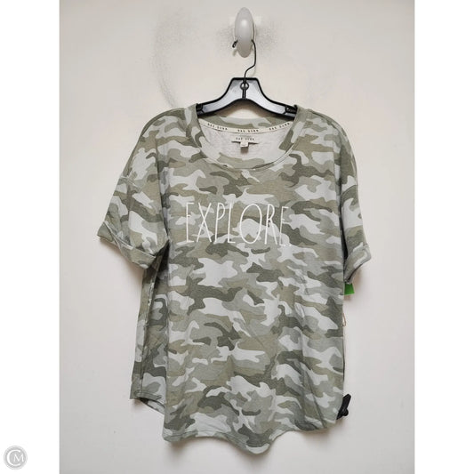 Top Short Sleeve By Clothes Mentor In Camouflage Print, Size: L