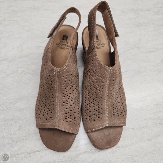 Shoes Heels Block By White Mountain In Taupe, Size: 8