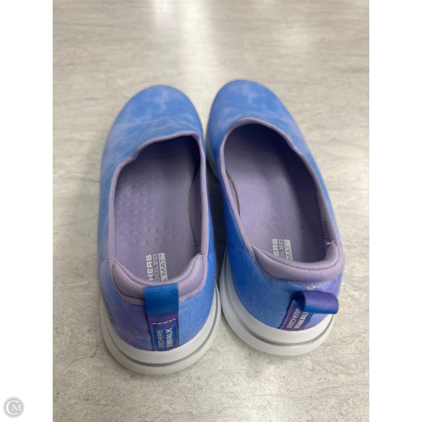 Shoes Flats By Skechers In Blue & Purple, Size: 8.5