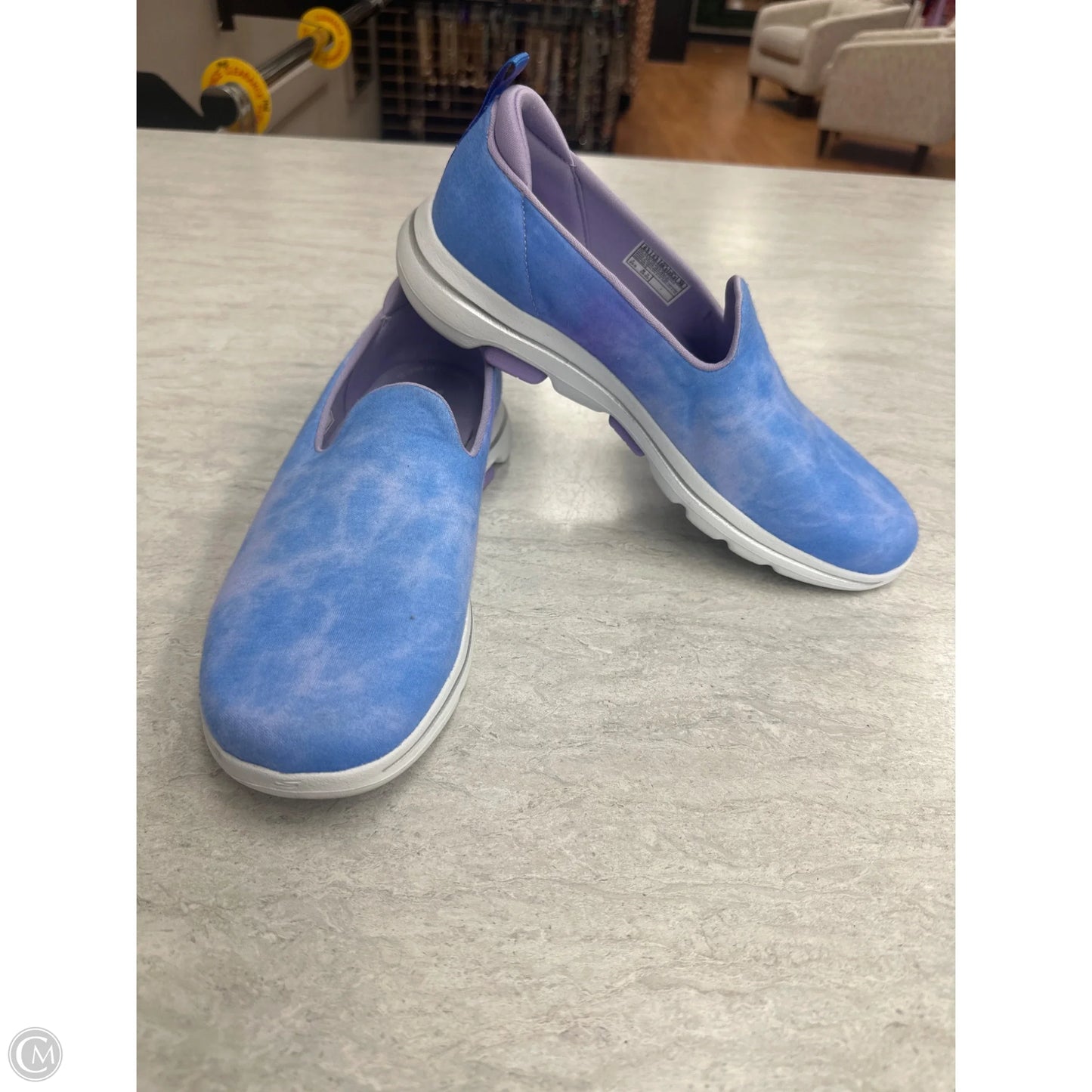 Shoes Flats By Skechers In Blue & Purple, Size: 8.5