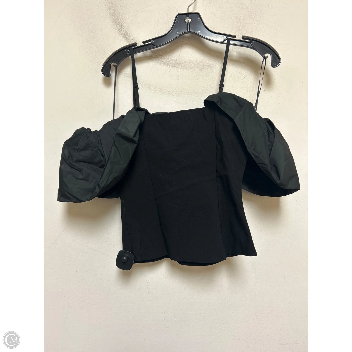 Top Short Sleeve By Clothes Mentor In Black, Size: M