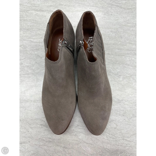 Boots Ankle Heels By Franco Sarto In Taupe, Size: 7.5