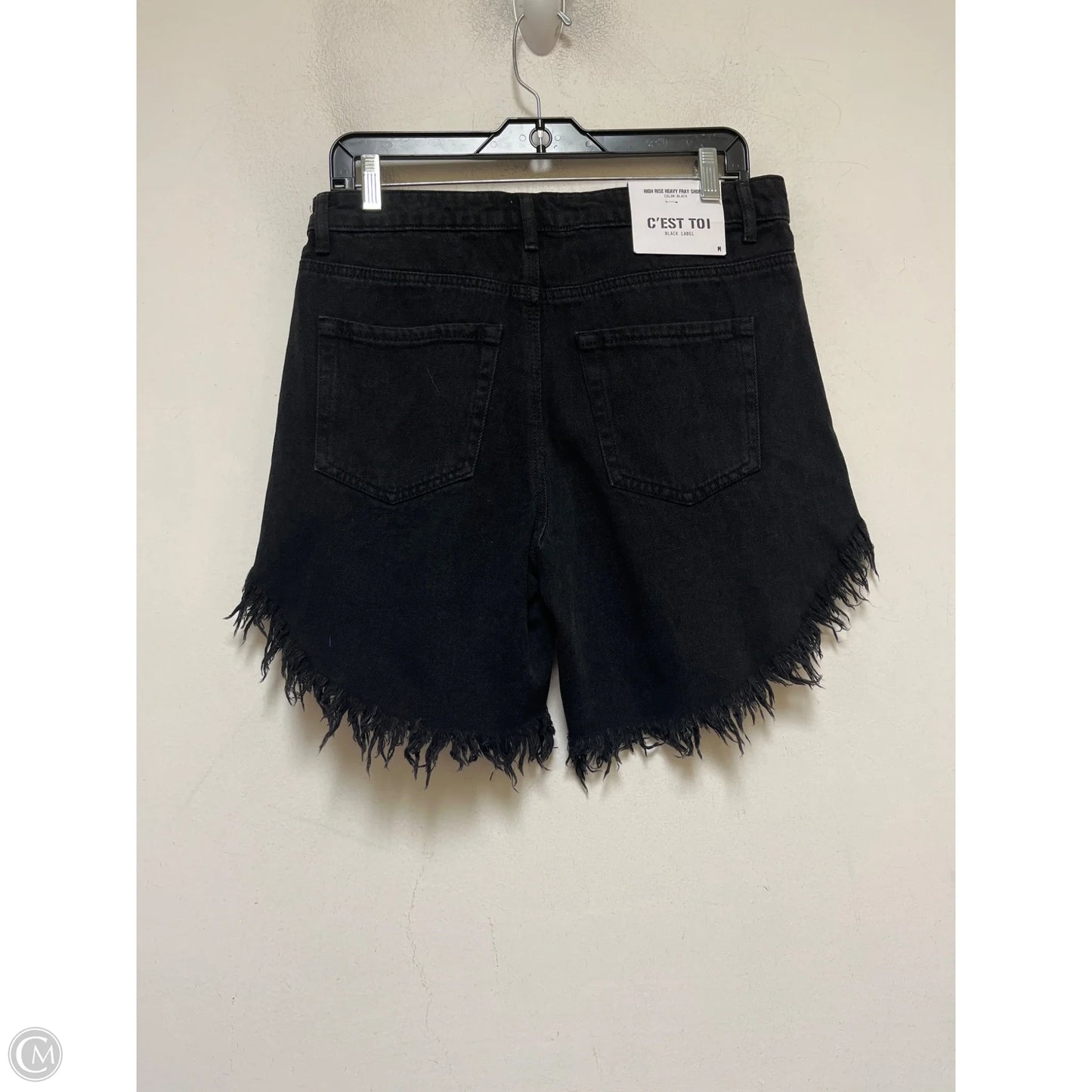 Shorts By Black Label In Black Denim, Size: 8