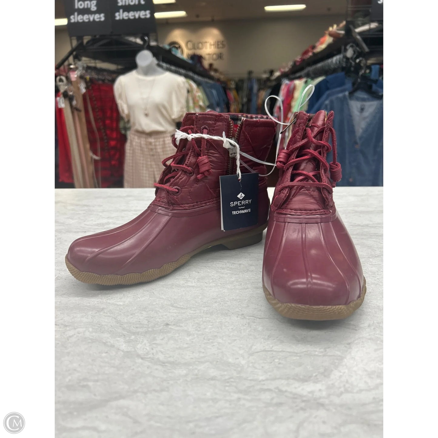 Boots Rain By Sperry In Maroon, Size: 6.5