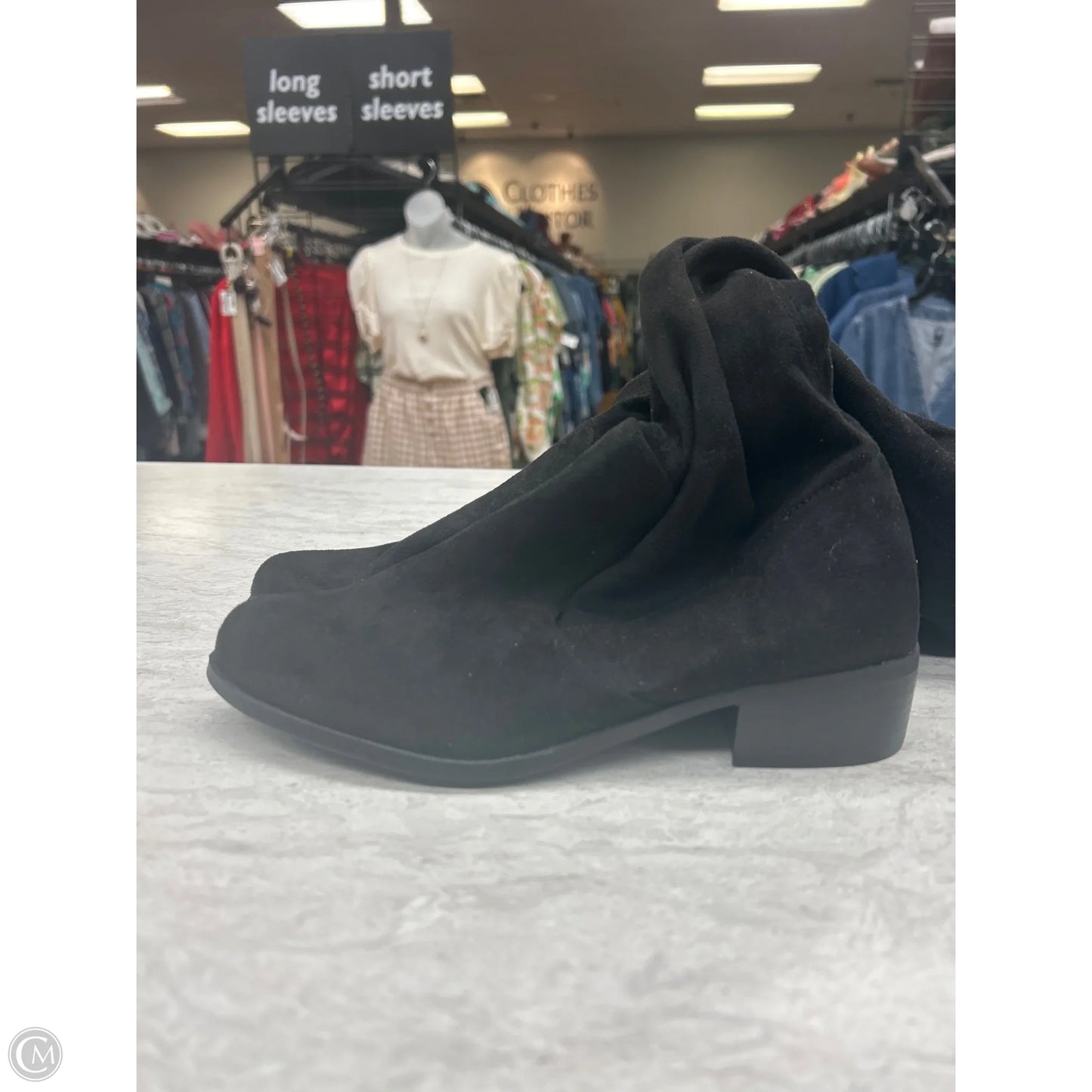 Boots Over-the-knee Flats By Charles By Charles David In Black, Size: 6