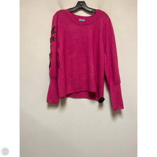 Sweater By Cece In Pink, Size: Xl