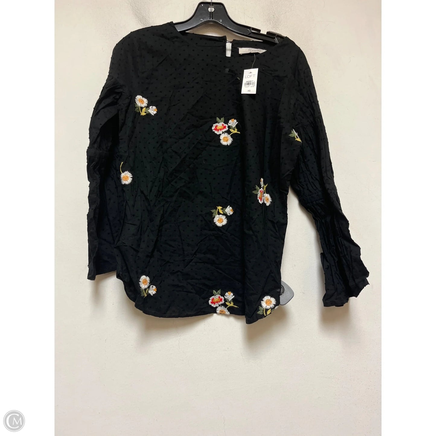 Top Long Sleeve By Loft In Black, Size: Xs