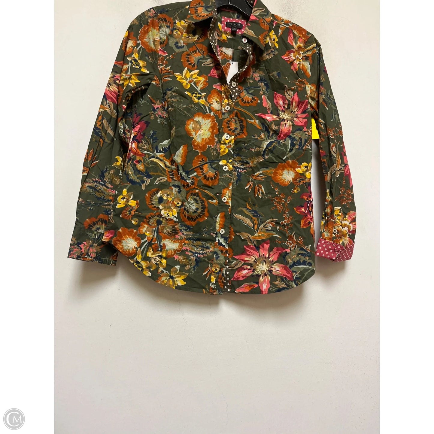 Top Long Sleeve By Talbots In Floral Print, Size: S