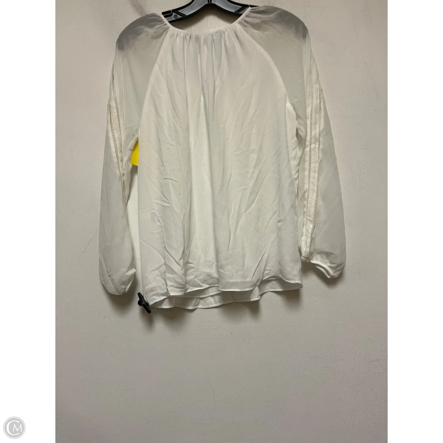 Top Long Sleeve By White House Black Market In White, Size: Xs