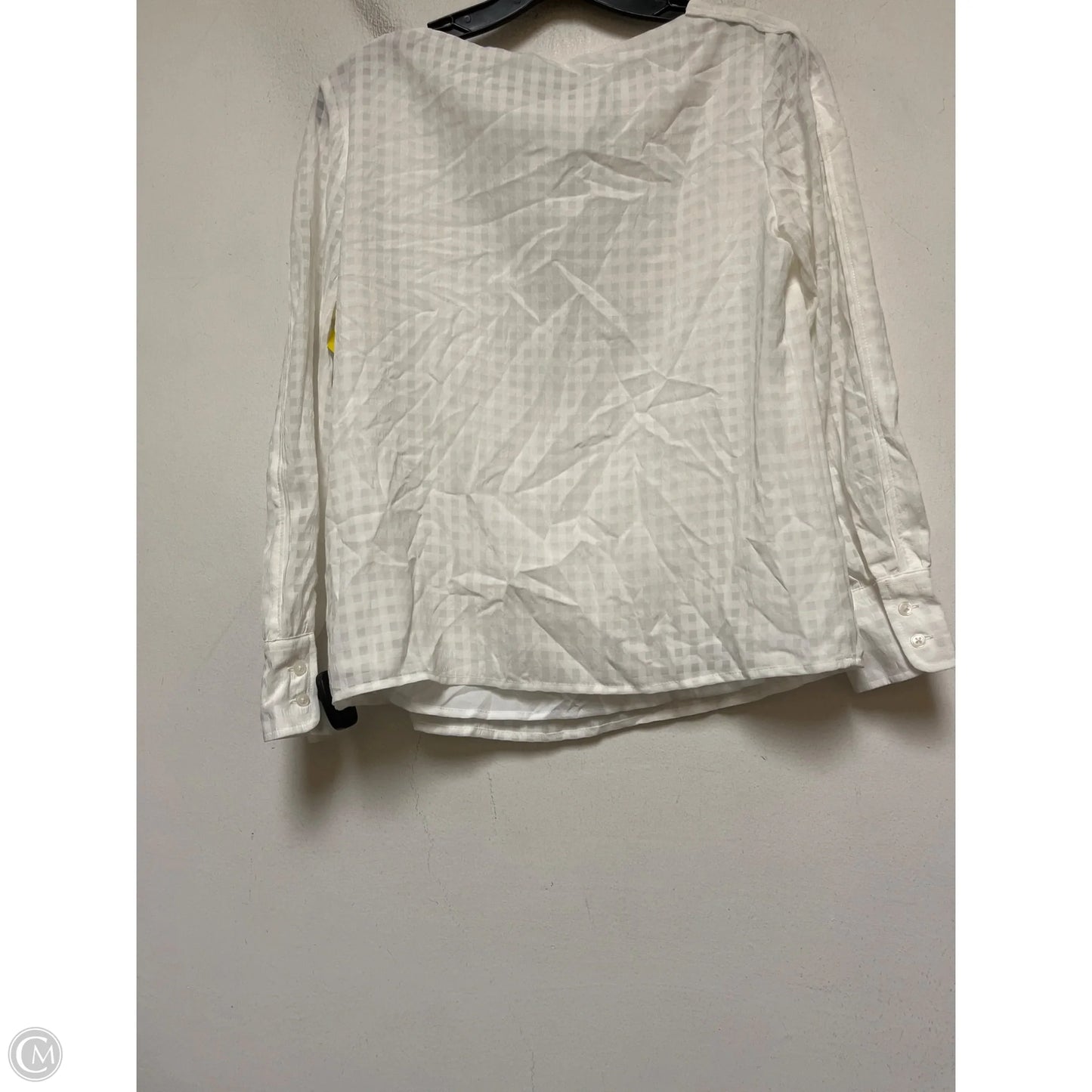 Top Long Sleeve By Banana Republic In White, Size: Xs
