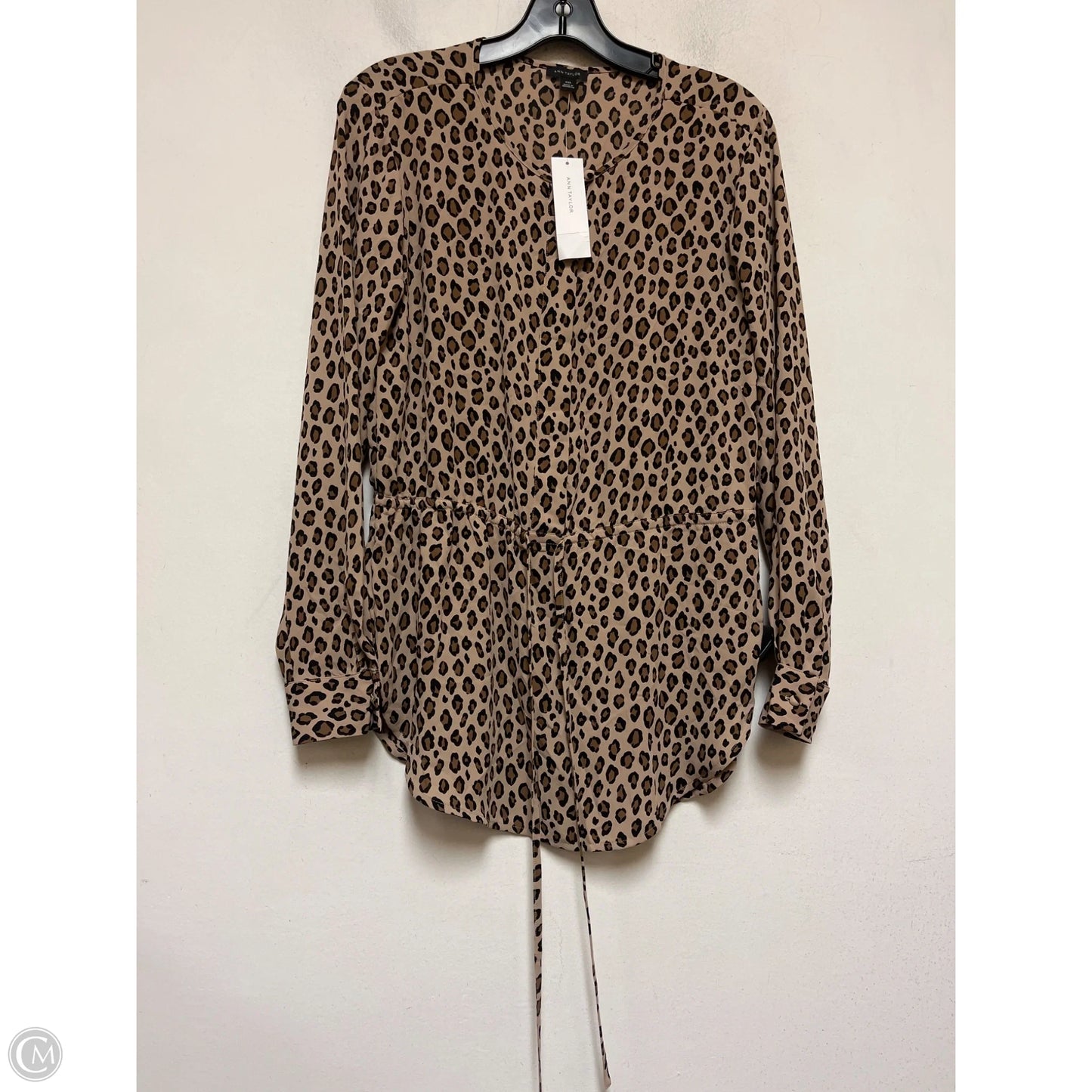 Top Long Sleeve By Ann Taylor In Animal Print, Size: Xxs