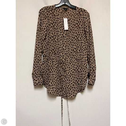Top Long Sleeve By Ann Taylor In Animal Print, Size: Xxs