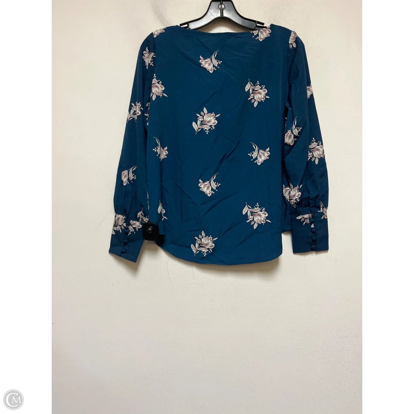 Top Long Sleeve By Ann Taylor In Blue, Size: Xsp
