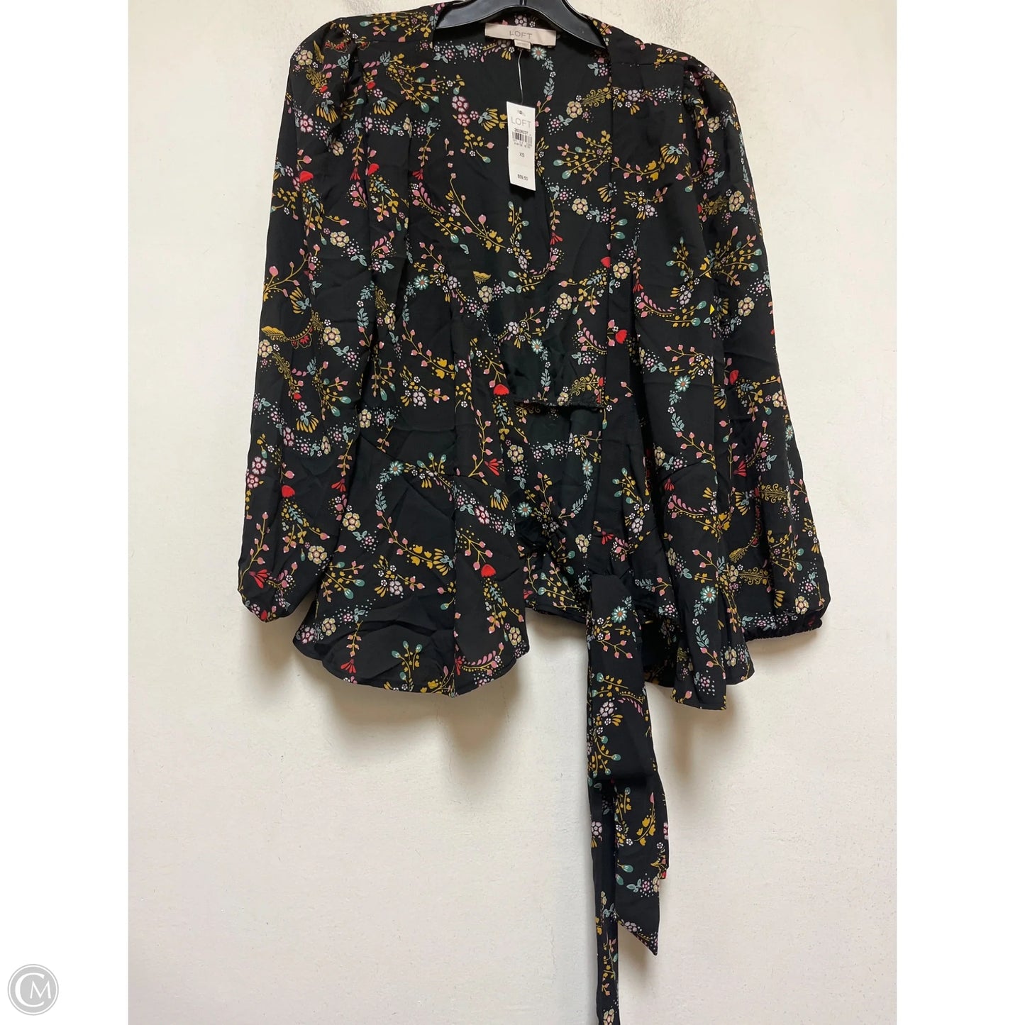 Top Long Sleeve By Loft In Paisley Print, Size: Xs