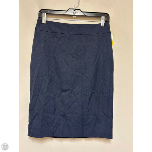 Skirt Midi By Ann Taylor In Navy, Size: 0
