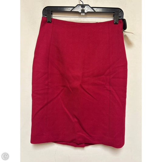 Skirt Midi By White House Black Market In Red, Size: 2