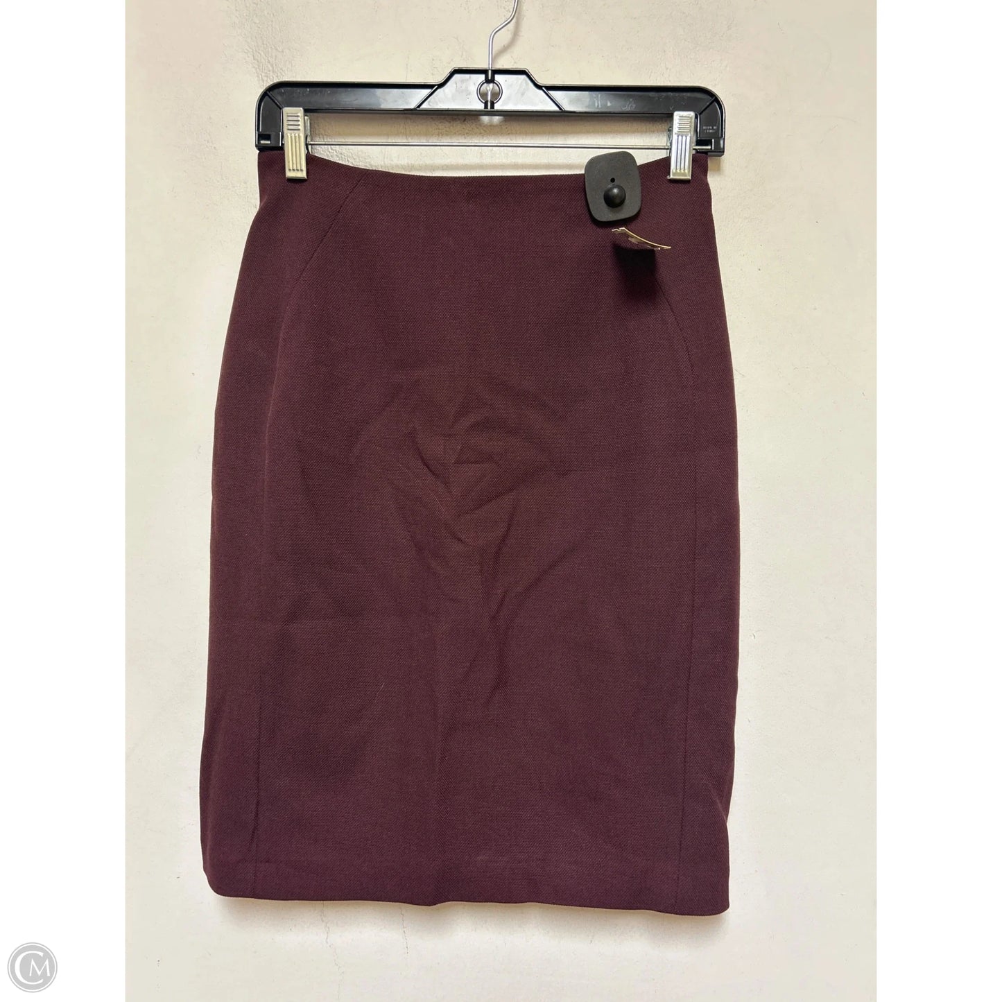 Skirt Midi By White House Black Market In Maroon, Size: 2