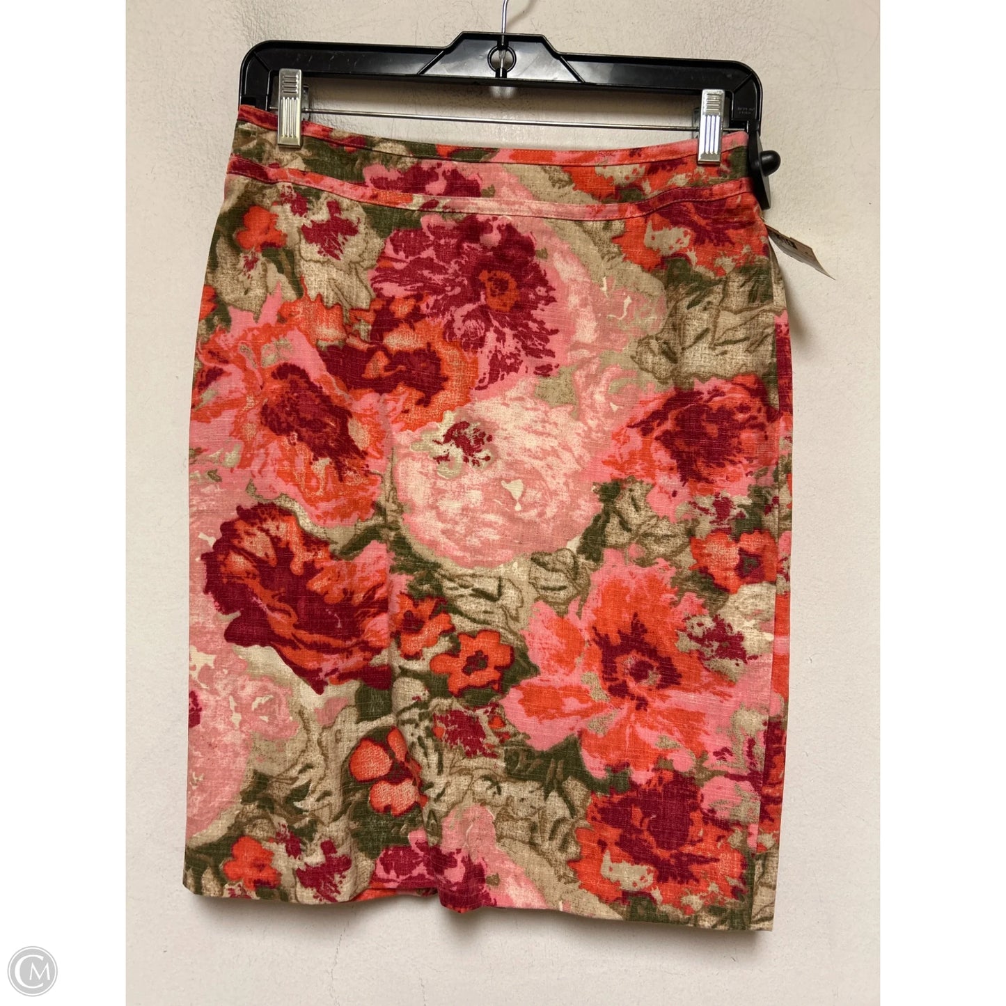 Skirt Midi By Talbots In Floral Print, Size: 2p