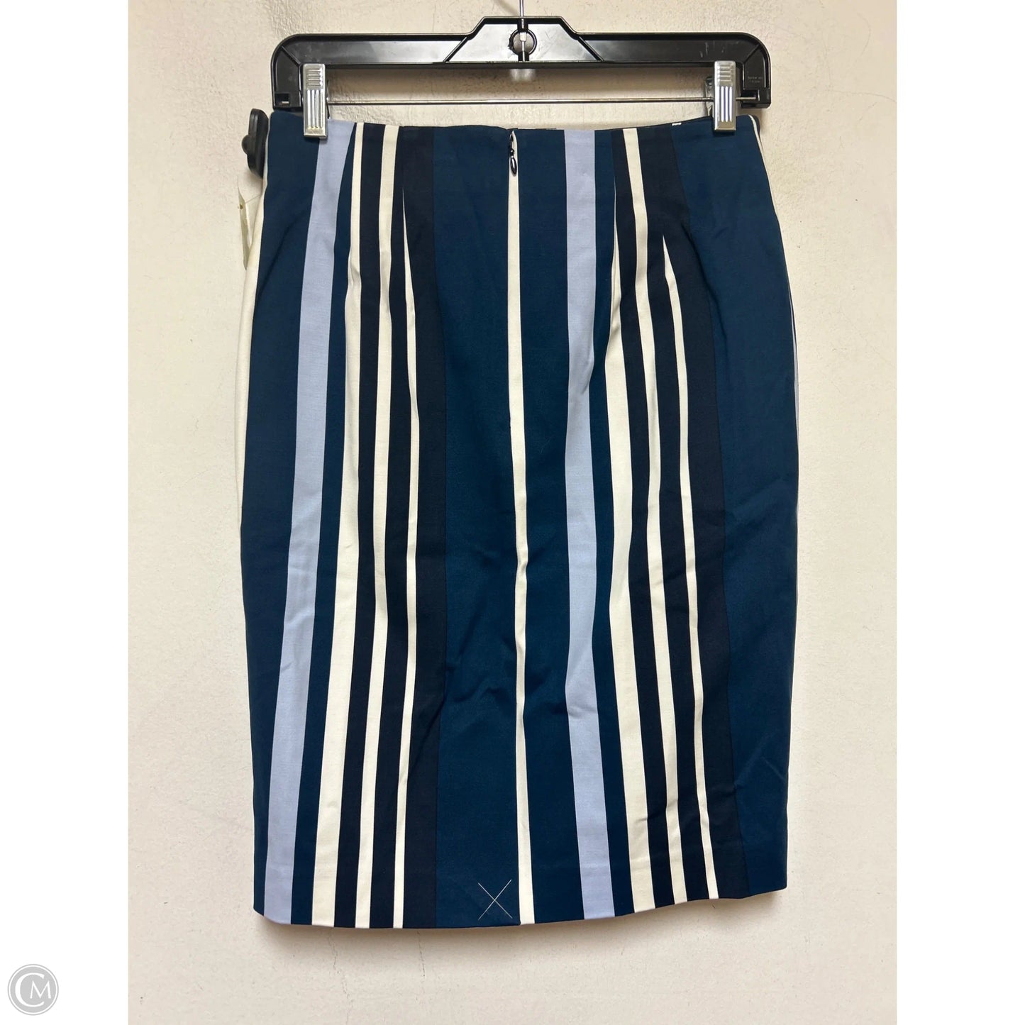 Skirt Midi By Ann Taylor In Striped Pattern, Size: 0