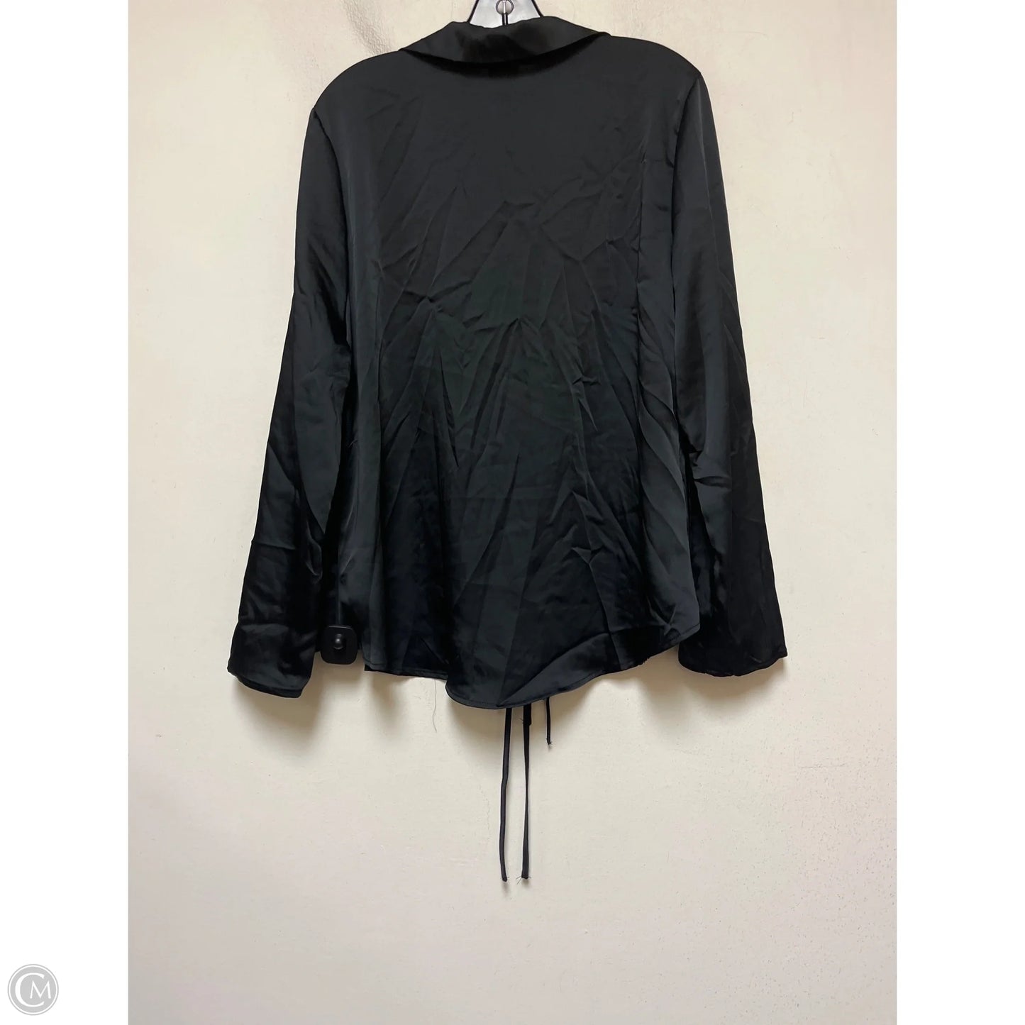 Top Long Sleeve By A New Day In Black, Size: Xxl