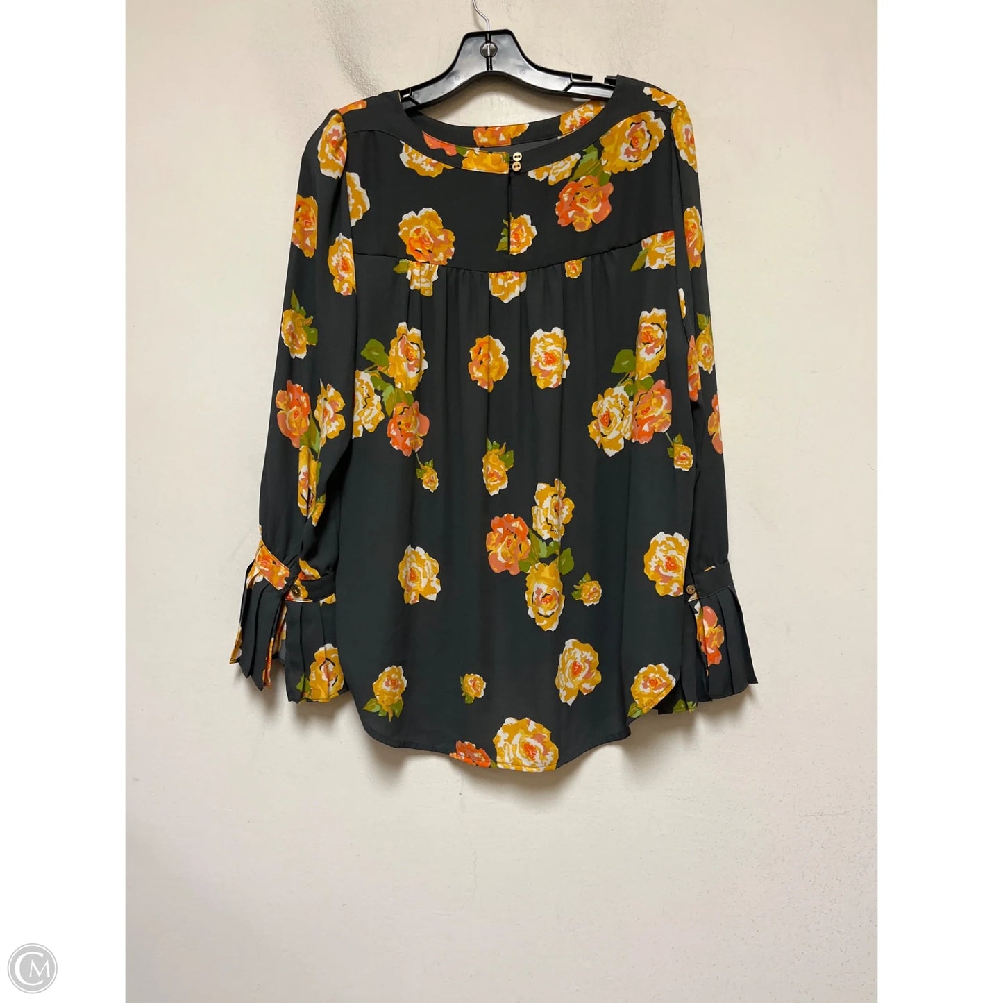 Top Long Sleeve By Loft In Floral Print, Size: M