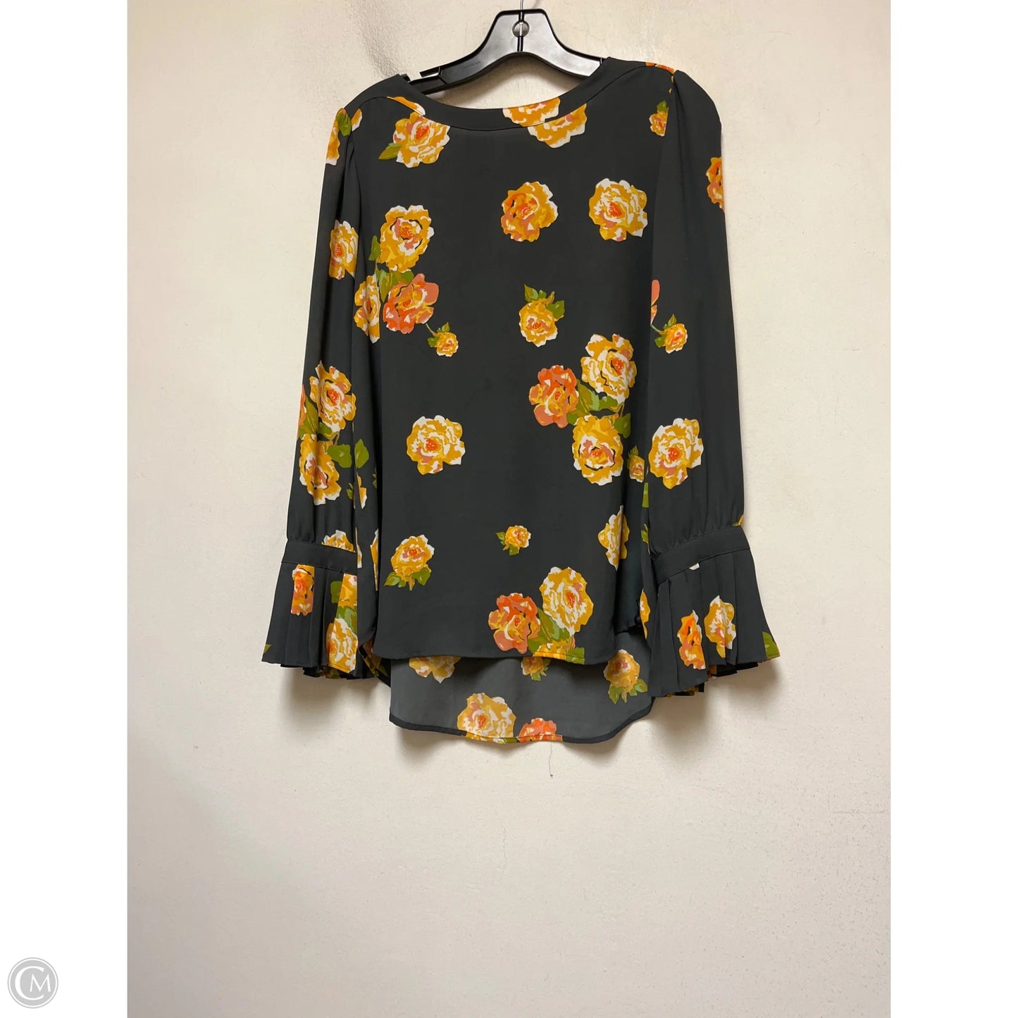 Top Long Sleeve By Loft In Floral Print, Size: M