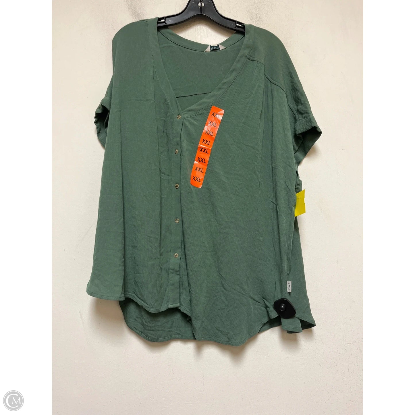 Top Short Sleeve By Orvis In Green, Size: Xxl