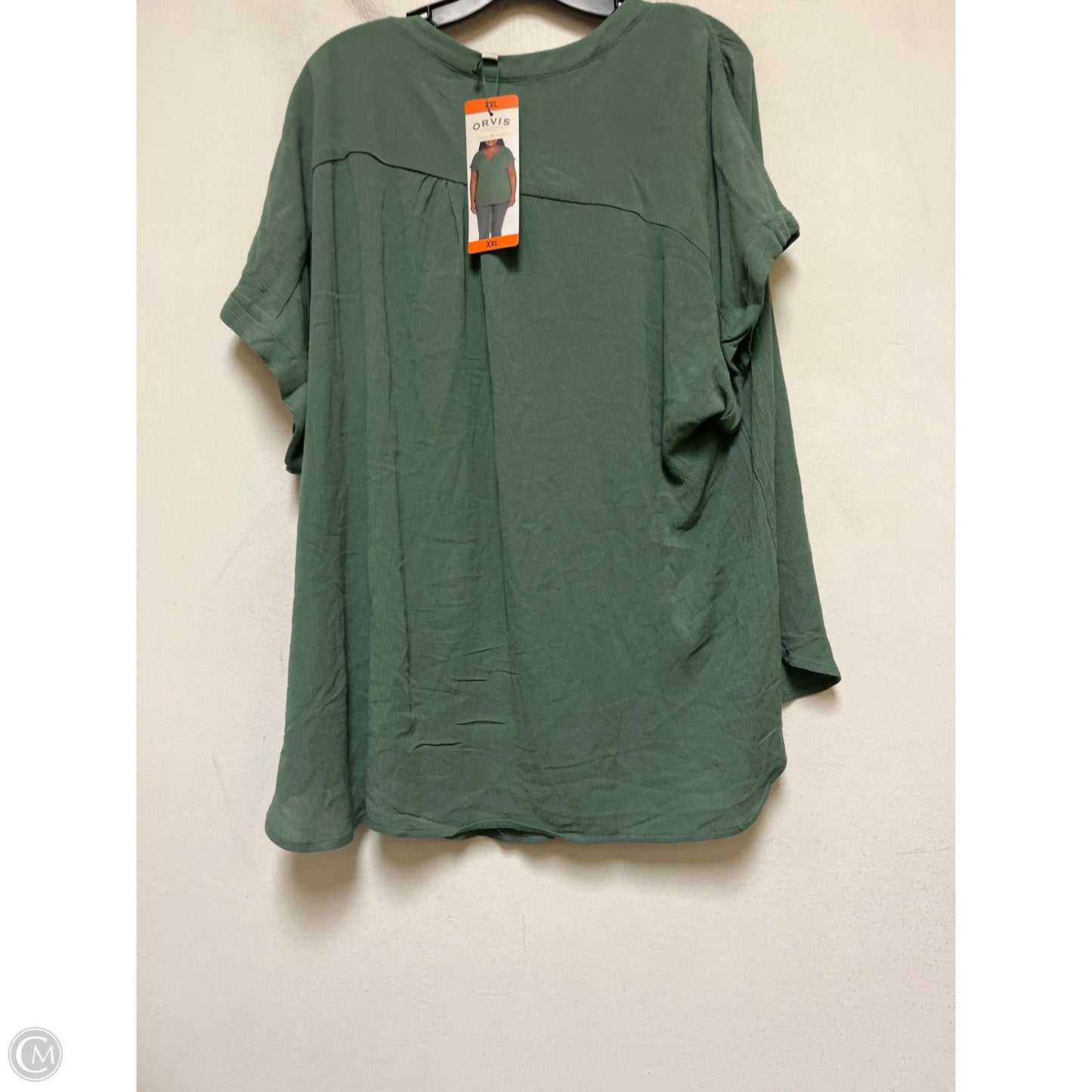 Top Short Sleeve By Orvis In Green, Size: Xxl