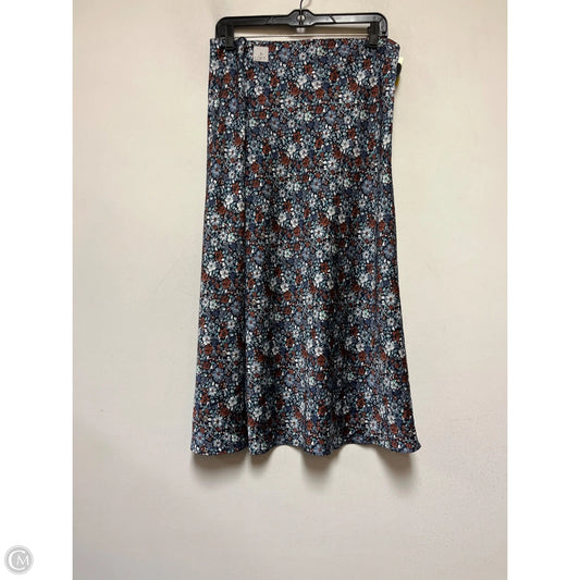 Skirt Maxi By Loft In Floral Print, Size: 14