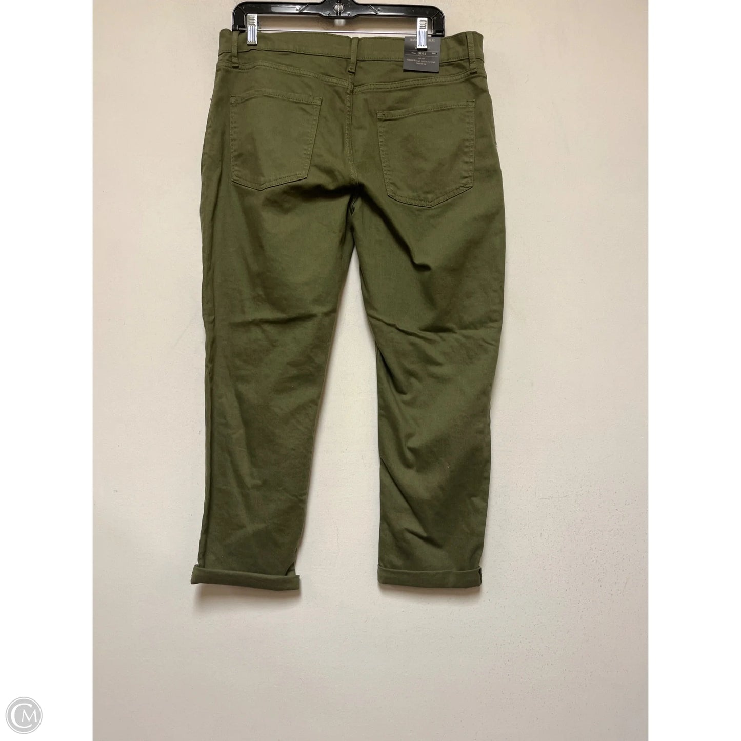 Jeans Boyfriend By Banana Republic In Green Denim, Size: 12