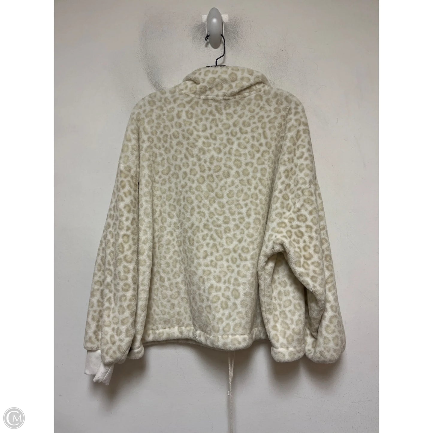 Jacket Faux Fur & Sherpa By Old Navy In Animal Print, Size: Xxl