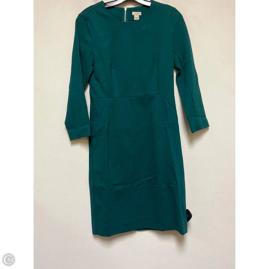 Dress Casual Midi By J. Crew In Green, Size: Xs