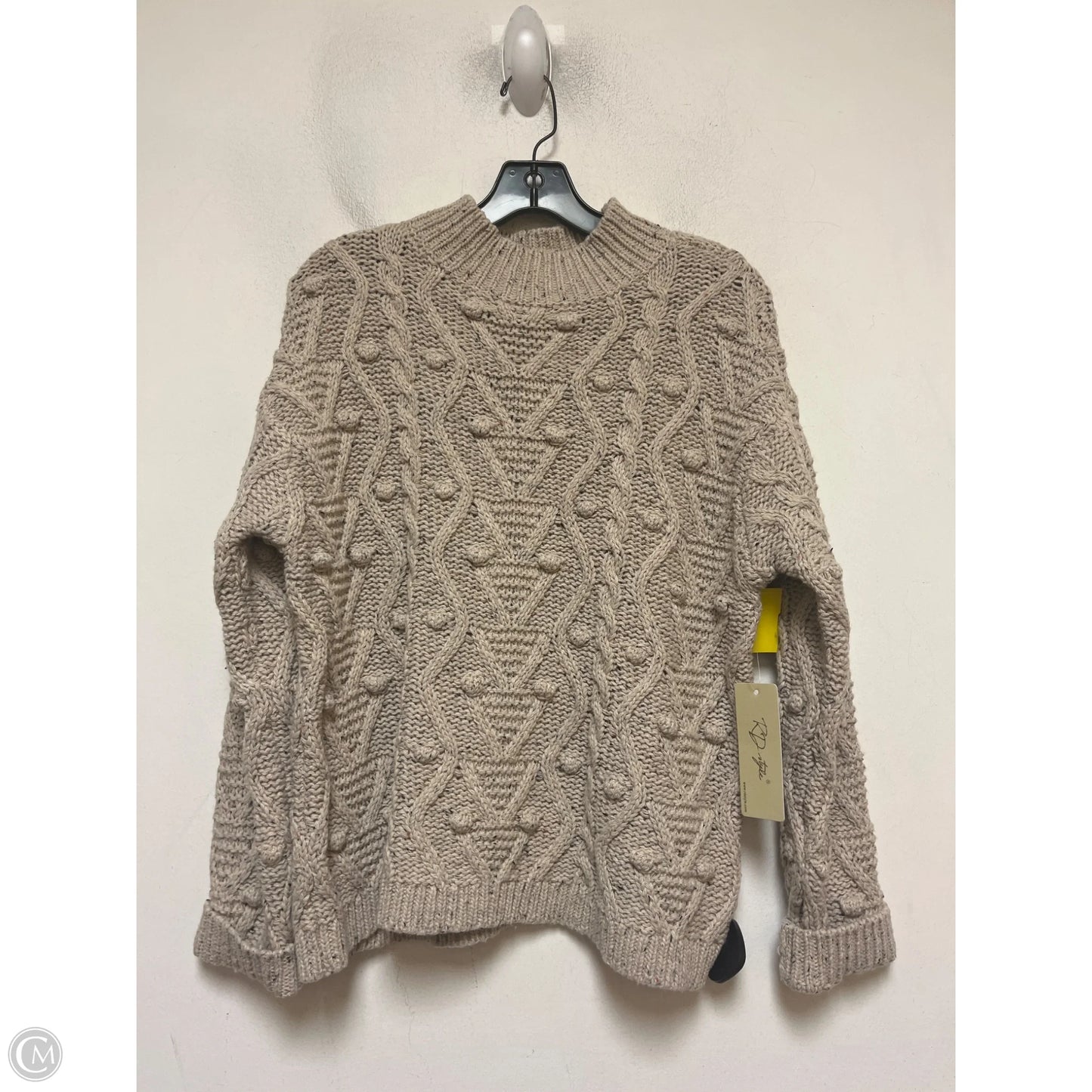Sweater By Rd Style In Tan, Size: Xs