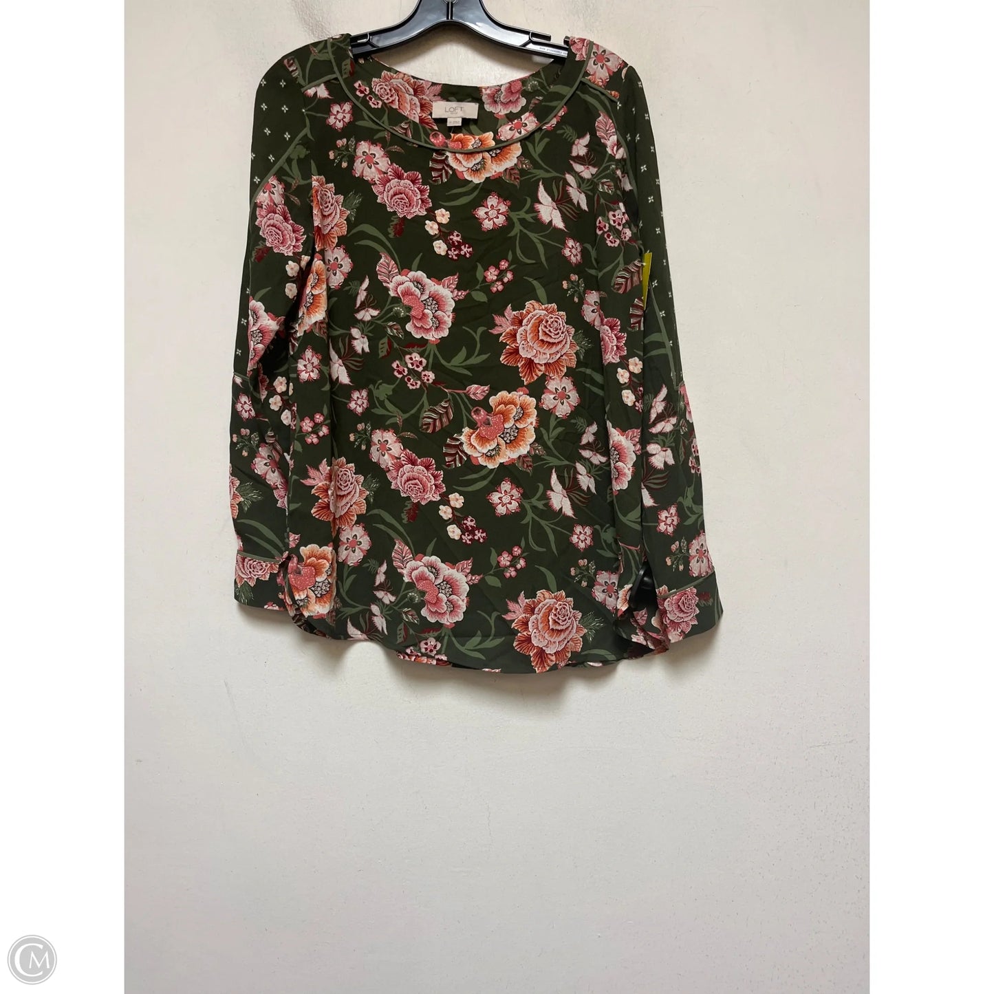 Top Long Sleeve By Loft In Floral Print, Size: Xs