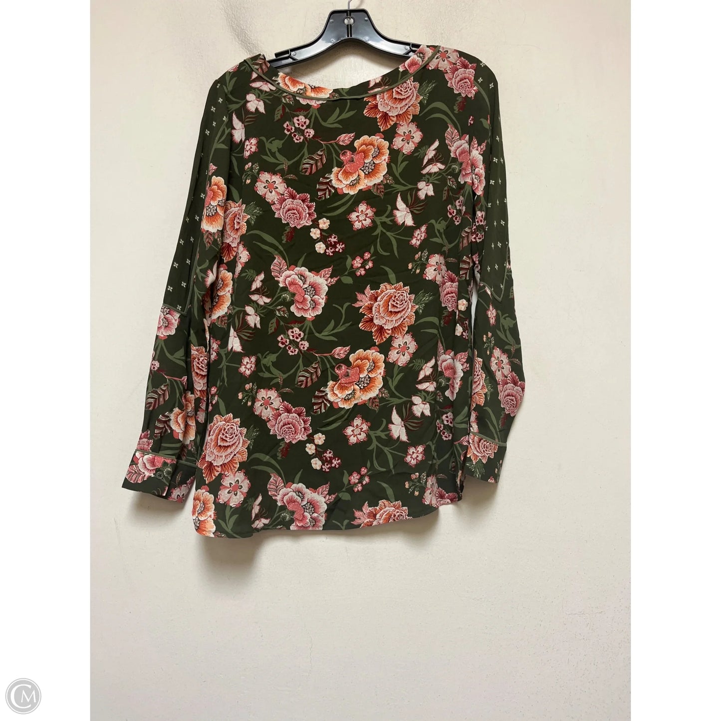 Top Long Sleeve By Loft In Floral Print, Size: Xs
