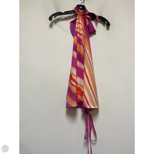 Top Sleeveless By Natori In Orange & Pink, Size: S