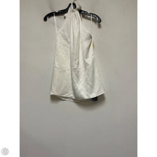 Top Sleeveless By Zara In White, Size: Xs