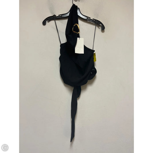 Top Sleeveless By Zara In Black, Size: S