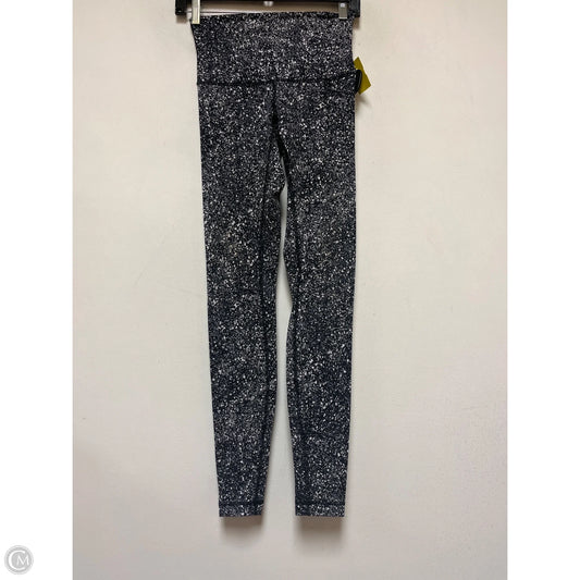 Athletic Leggings By Lululemon In Black & White, Size: 4