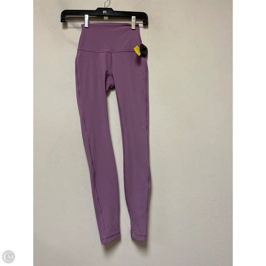 Athletic Leggings By Lululemon In Purple, Size: 0